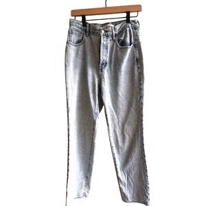 Pacsun Mom Jeans Light Wash Denim High Waisted Relaxed Fit Comfort Casual